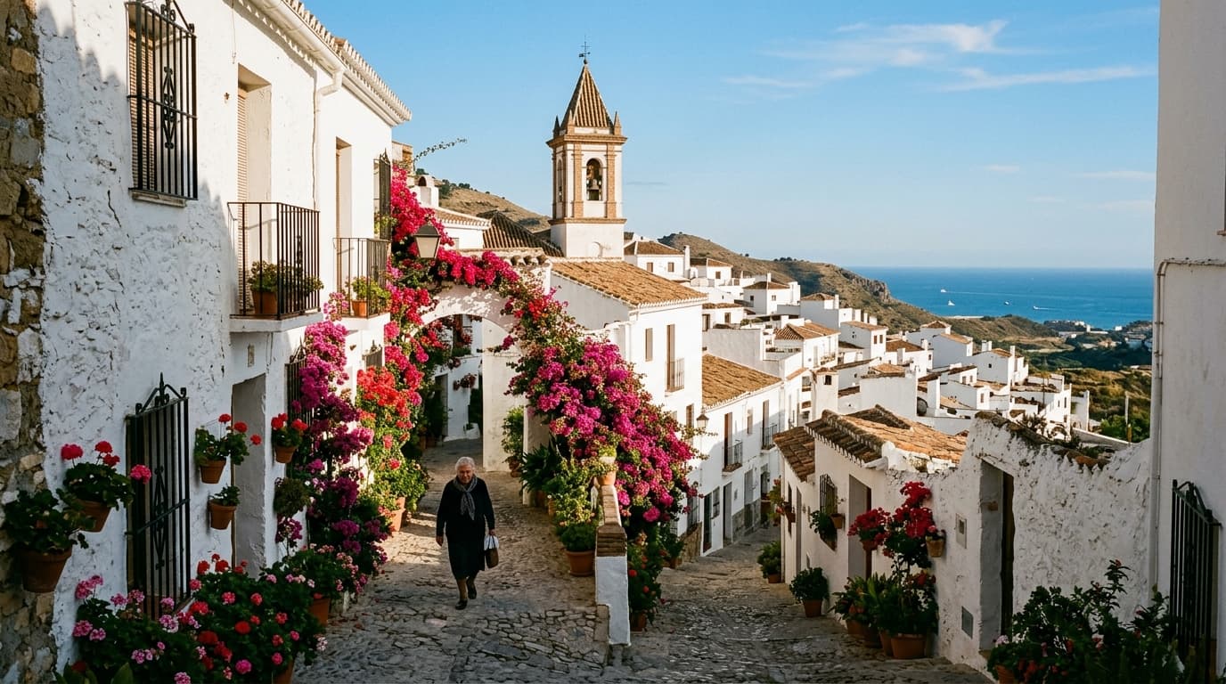 A whitewashed Andalusian pueblo blanco